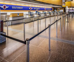 Retractable Stanchions for Airports