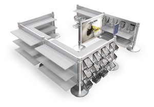 Slatwall Merchandising System for Airports